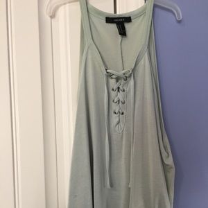 Mint lace up tank top! Perfect condition. Size S/M